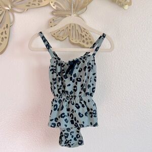 GAP Leopard Gray / Black Swimsuit